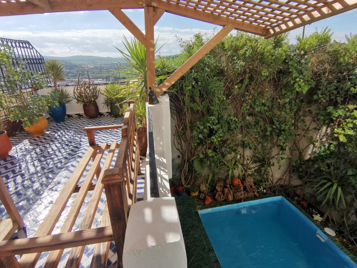 Dar Ben Daoud Avec Piscine Et Terrasse Privee Lejlighed Fez Eksteriør billede